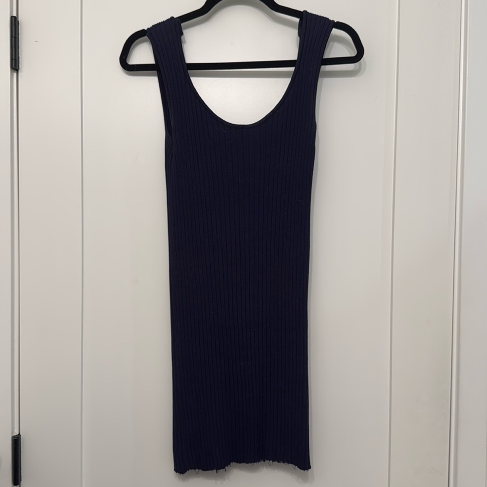Navy blue knit dress?